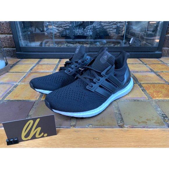 Youth 4.5y Adidas Ultraboost 1.0 “Black White” Athletic Running Shoes HQ4218 - Picture 2 of 7